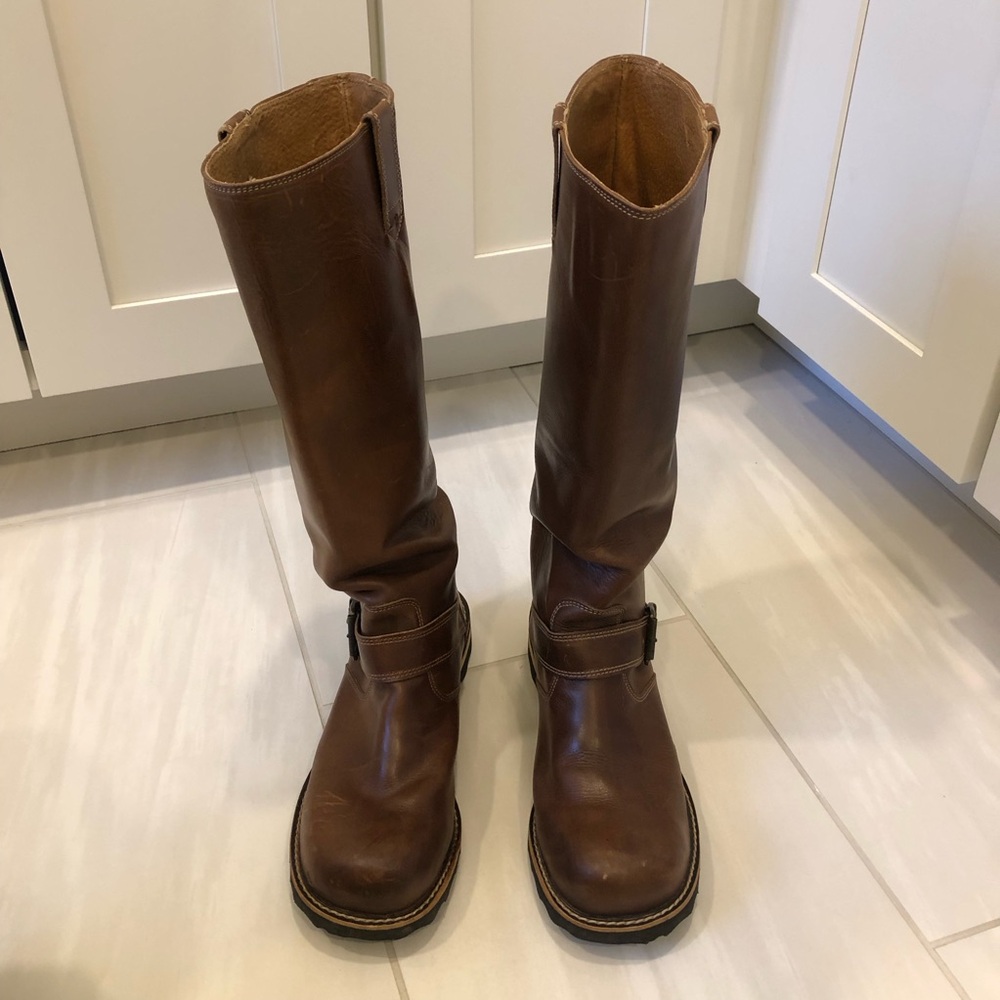 Brown Leather John Fluevog boots size 9